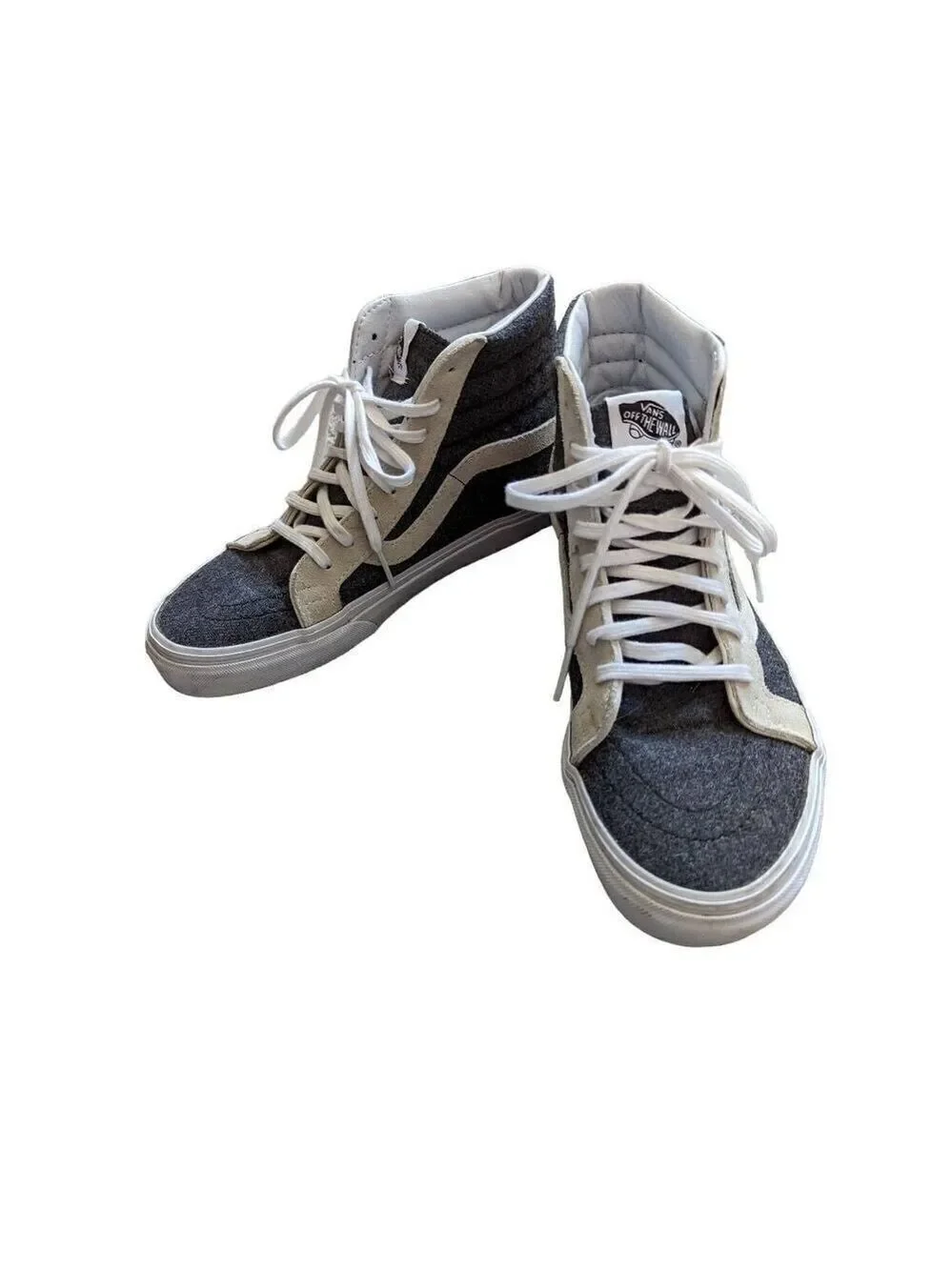 Vans Women's Black High-Cut Lace-Up Skateboard Shoes Size 8